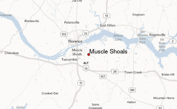 Muscle-Shoals map