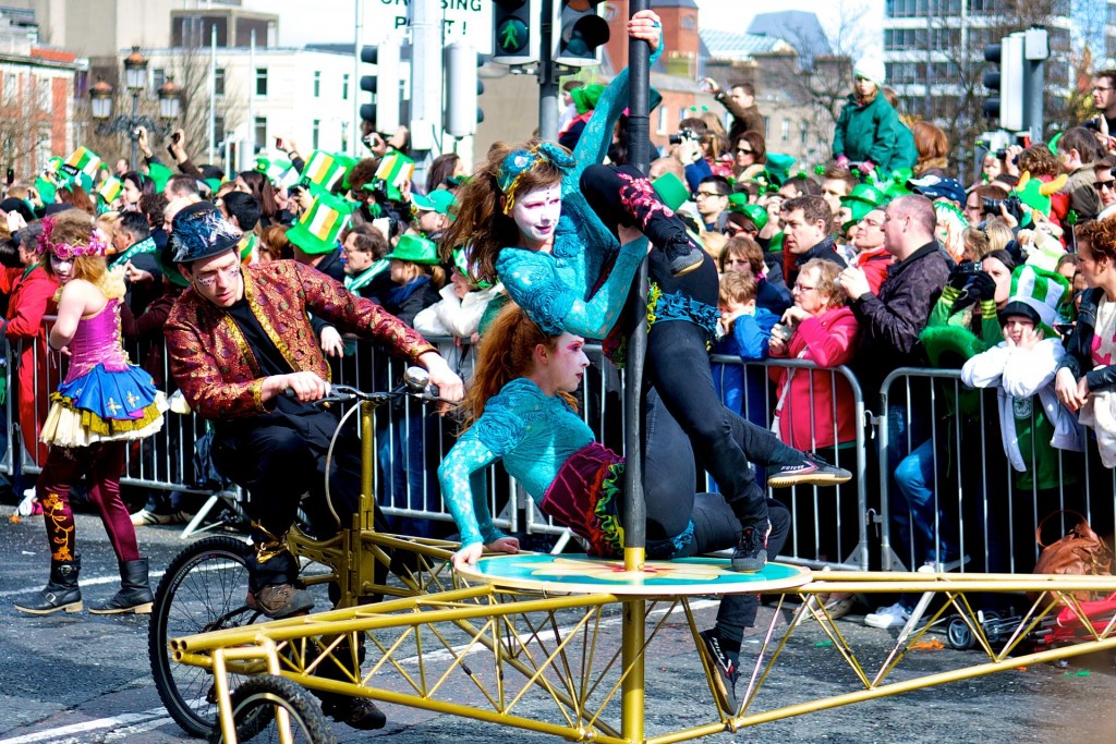 St. Patrick's Day parade in Dublin (Wikipedia - uploaded by Miguel Mendez from Malahide, Ireland)