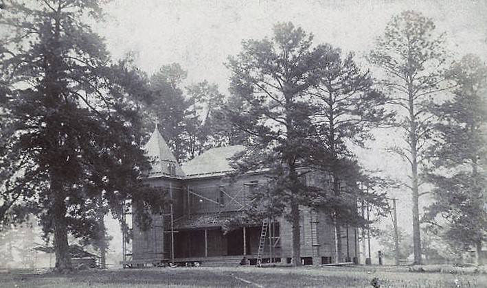 Construction of the fifth district agricultural school in Wetumpka, Alabama ca. 1896 (Alabama Department of Archives and History)