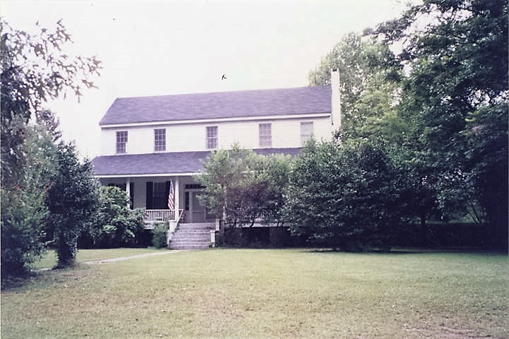 Front (western elevation) of the Hawthorn-McCreary House in Belleville, Alabama (Alabama Department of Archives and History)