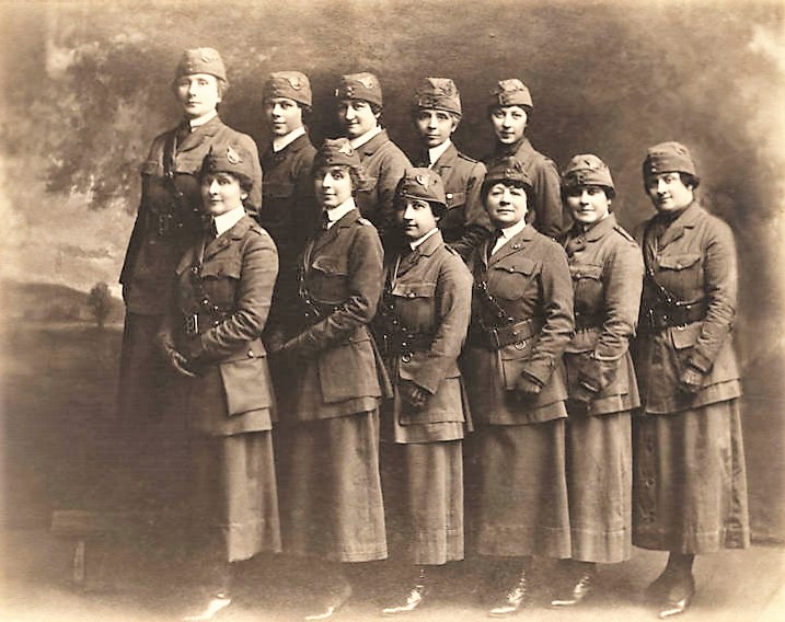 Staff of the Montgomery Motor Corps of the National League for Women's Service. ca. 1918 (Alabama Department of Archives and History)