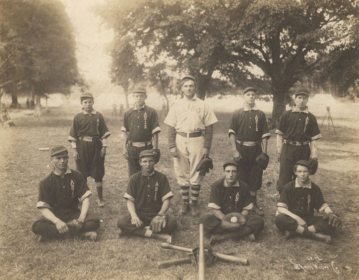 Members of the baseball team at the Alabama Boys Industrial School in Jefferson County, Alabama ca. 1900 Q9520 (Alabama Department of Archives and History)