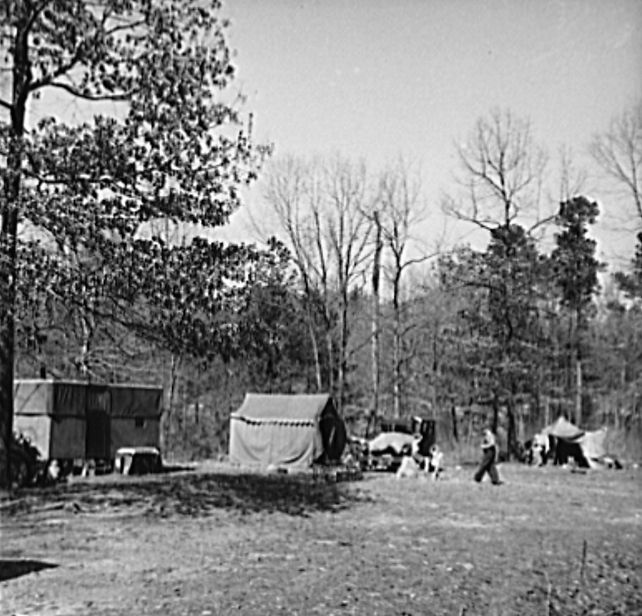 Camp for migrants near Birmingham, Alabama (Library of Congress)