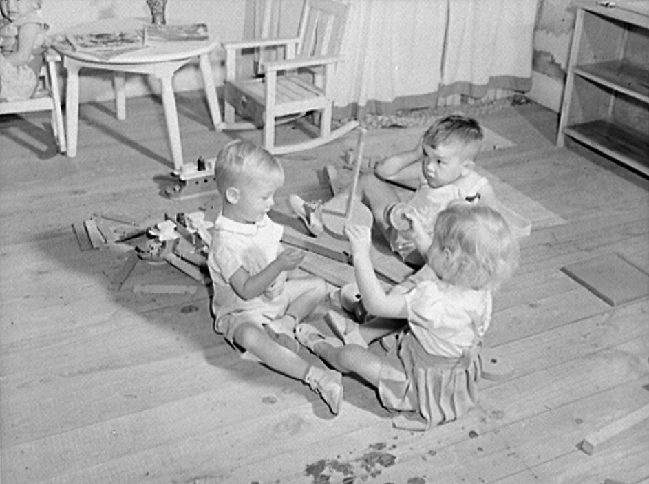 Childersburg, Alabama. WPA (Works Progress Administration) day for nursey for defense workers children2 (John Collier, LOC)