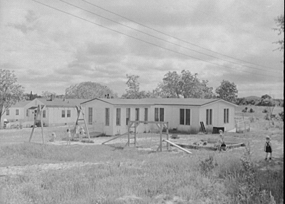 Childersburg, Alabama. WPA sand box at day nursey for defense workers' children May 1942 (John Collier, LOC)