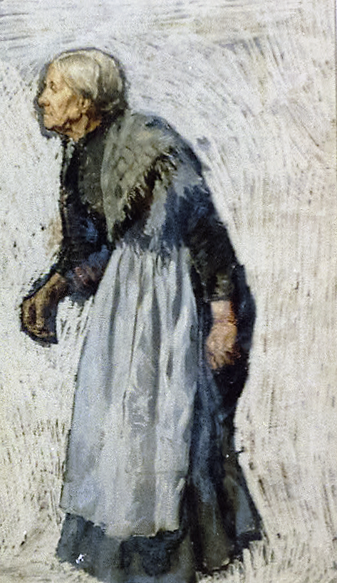 Old woman in apron and shawl (by Otto Henry Bacher, 1876, Library of Congress)