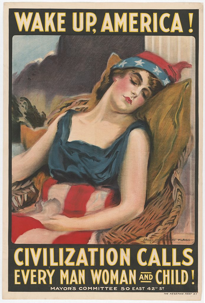 Wake up America poster. (Library of Congress)