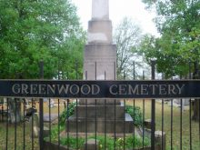 PATRON – Greenwood Cemetery is one of the oldest in Tuscaloosa, Alabama – these inscriptions includes many notes about early pioneers of Tuscaloosa