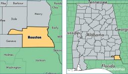 Map Of Houston County Alabama On Feb. 9, 1903, Alabama's Last County, Houston County, Was Created –  Alabama Pioneers