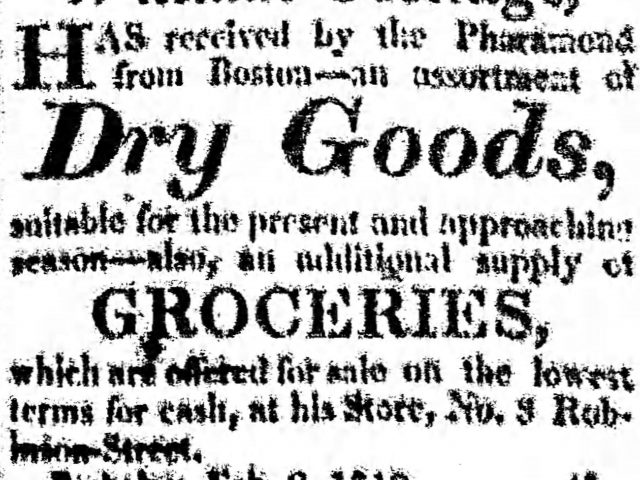 Deaths, Theft, Estates and Ferry from the Blakeley Sun, Blakely Alabama 1819