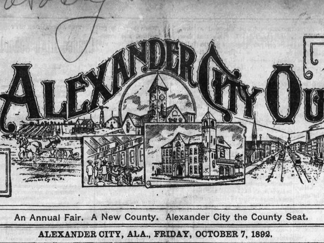 News notes Transcribed From The Alexander Outlook, Alexander City, Alabama, Oct 7, 1892, reveal much about the people