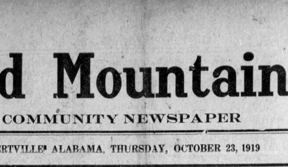 Is your Albertville, Alabama ancestor mentioned in this newspaper from October 23, 1919?