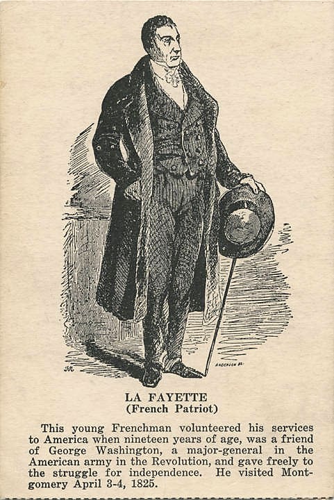 PATRON + Gen. LaFayette Letters - This is the first of Gen. Farrar's letters about Gen. Lafayette's trip to Alabama 1825