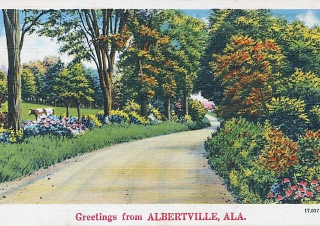 PATRON + Laid waste by a tornado April 25, 1908, Albertville, Alabama rose again from the ruins