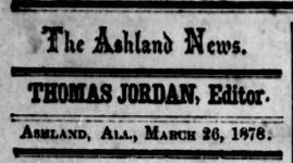 PATRON - April 5, 1878 -- School, Sheriff's sale and tragic accident in the news in Ashville, Alabama