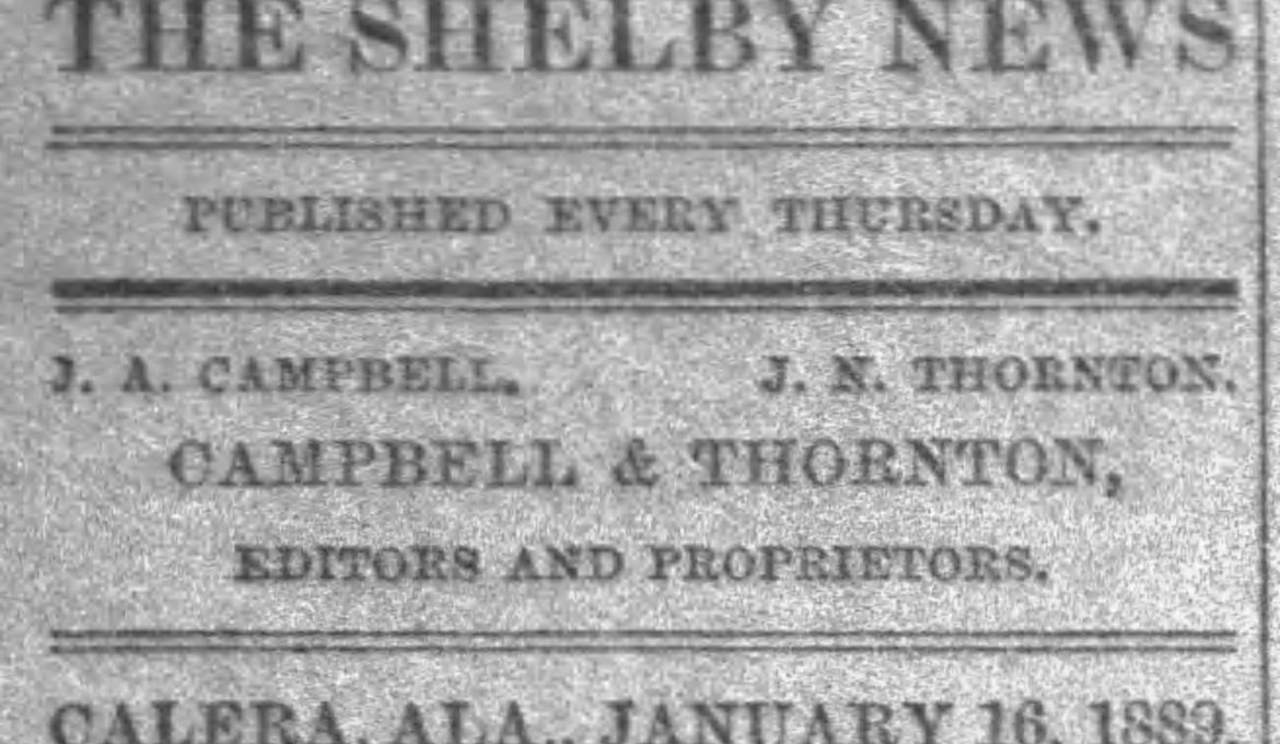 PATRON – Jan. 16, 1890 – Clanton, Chilton County local news, a death, and stray horse