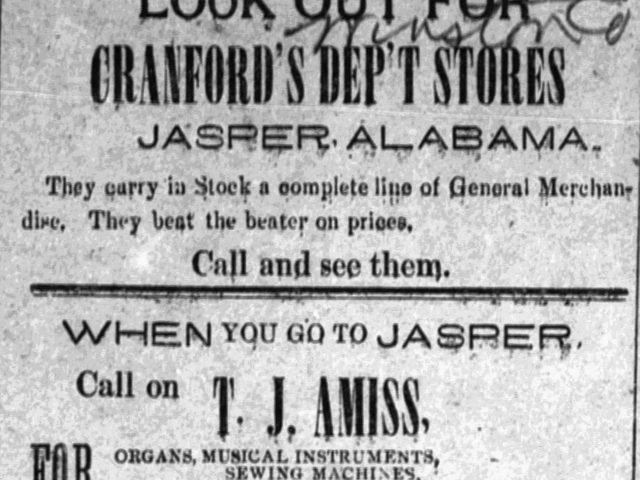 PATRON – A land claim was contested in Huntsville, Alabama in December 1900