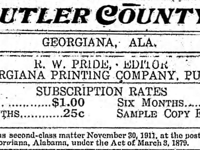 PATRON – The Butler County News – 1914 includes personal news from communities of Starlington and East Garland Alabama.