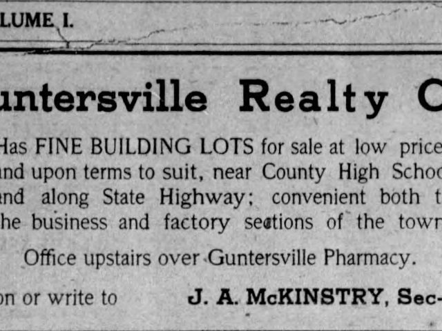 PATRON – Visiting relatives, Sickness and Deaths make the news in Guntersville, Alabama June 9, 1914