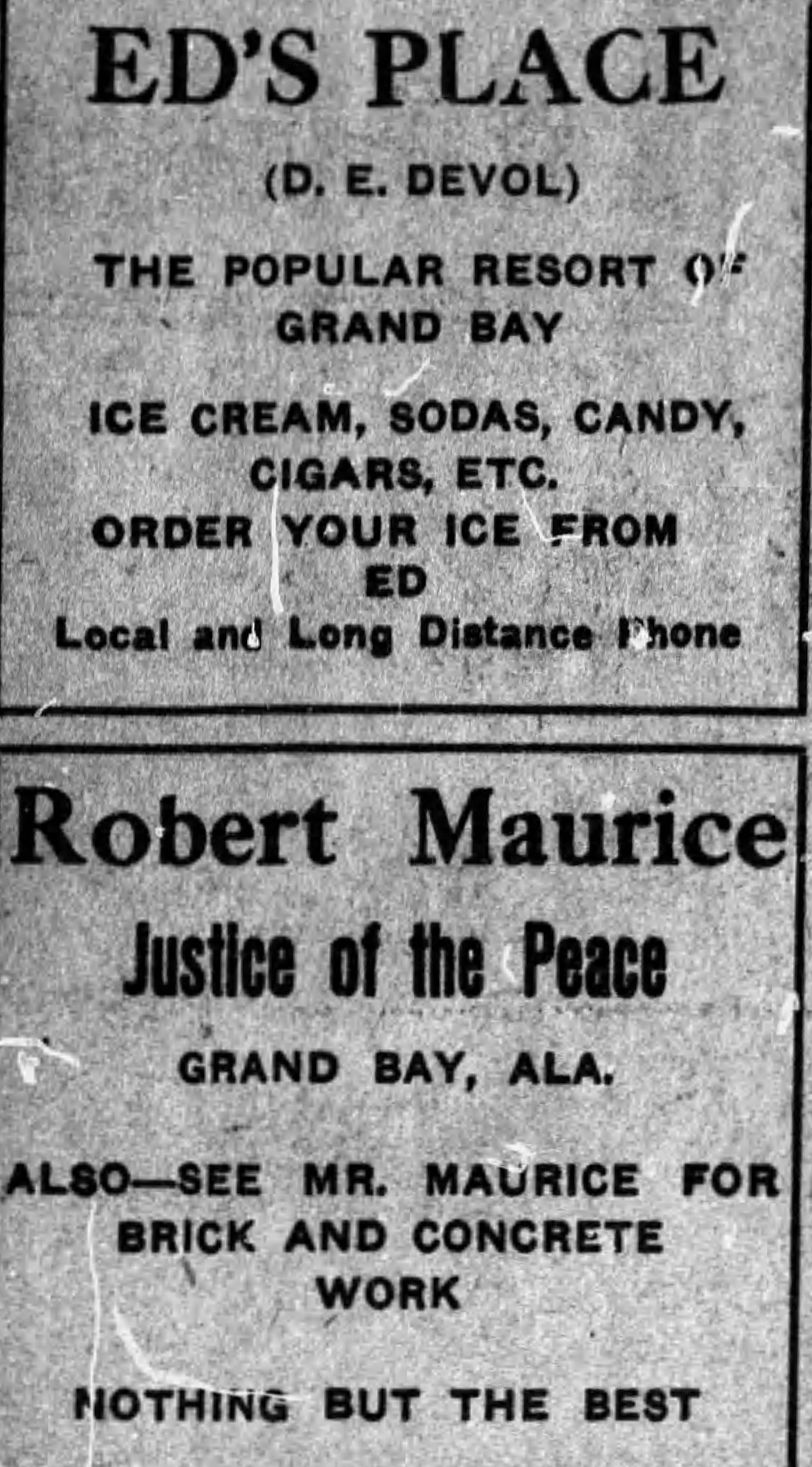 PATRON – Socials, Schools, baseball and church news from St. Elmo, Alabama 1915﻿