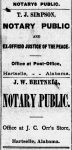 PATRON - Alabama News of three female notary publics, 8th in class at West Point, and death of Greenville mayor 1887
