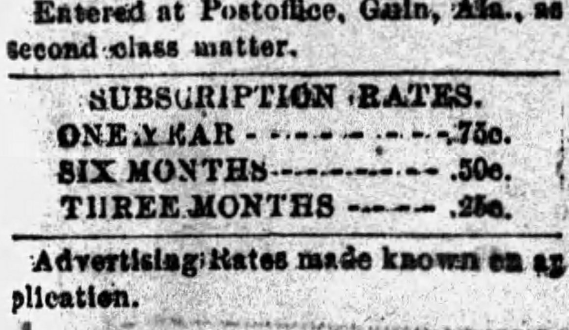 Local deaths and sickness in Twin and Glen Allen news on April 2, 1897