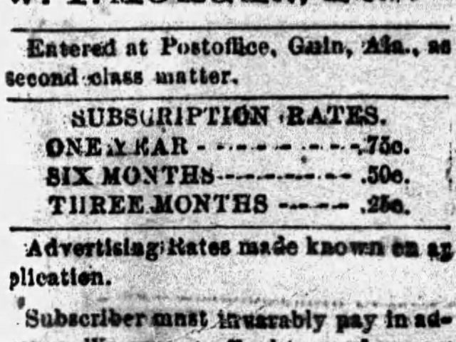Local deaths and sickness in Twin and Glen Allen news on April 2, 1897