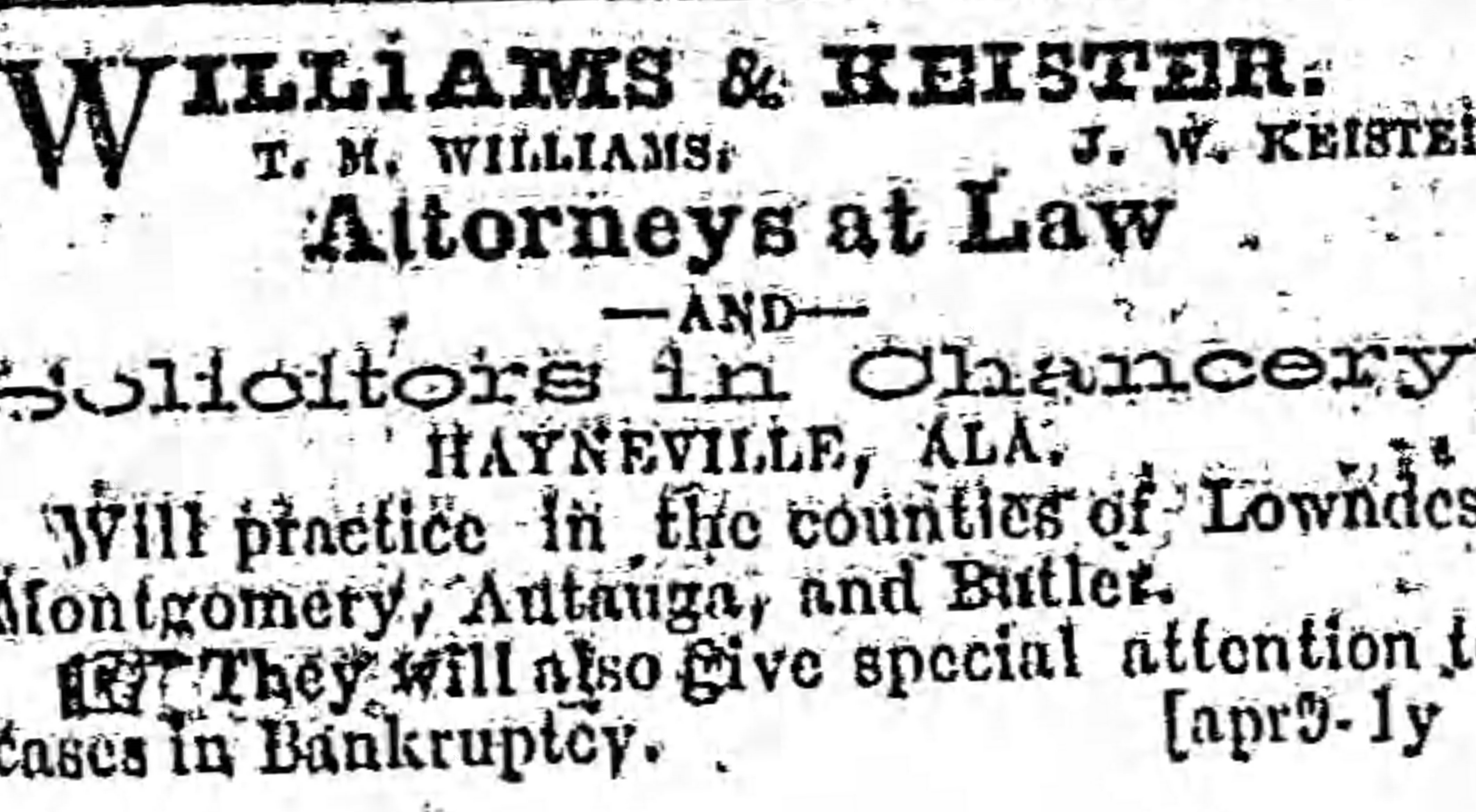 PATRON – Interesting corrected story from Hayneville, May 31, 1871