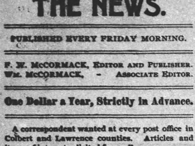 PATRON – Officers and local news from Colbert County, and Tuscumbia Feb. 9, 1894