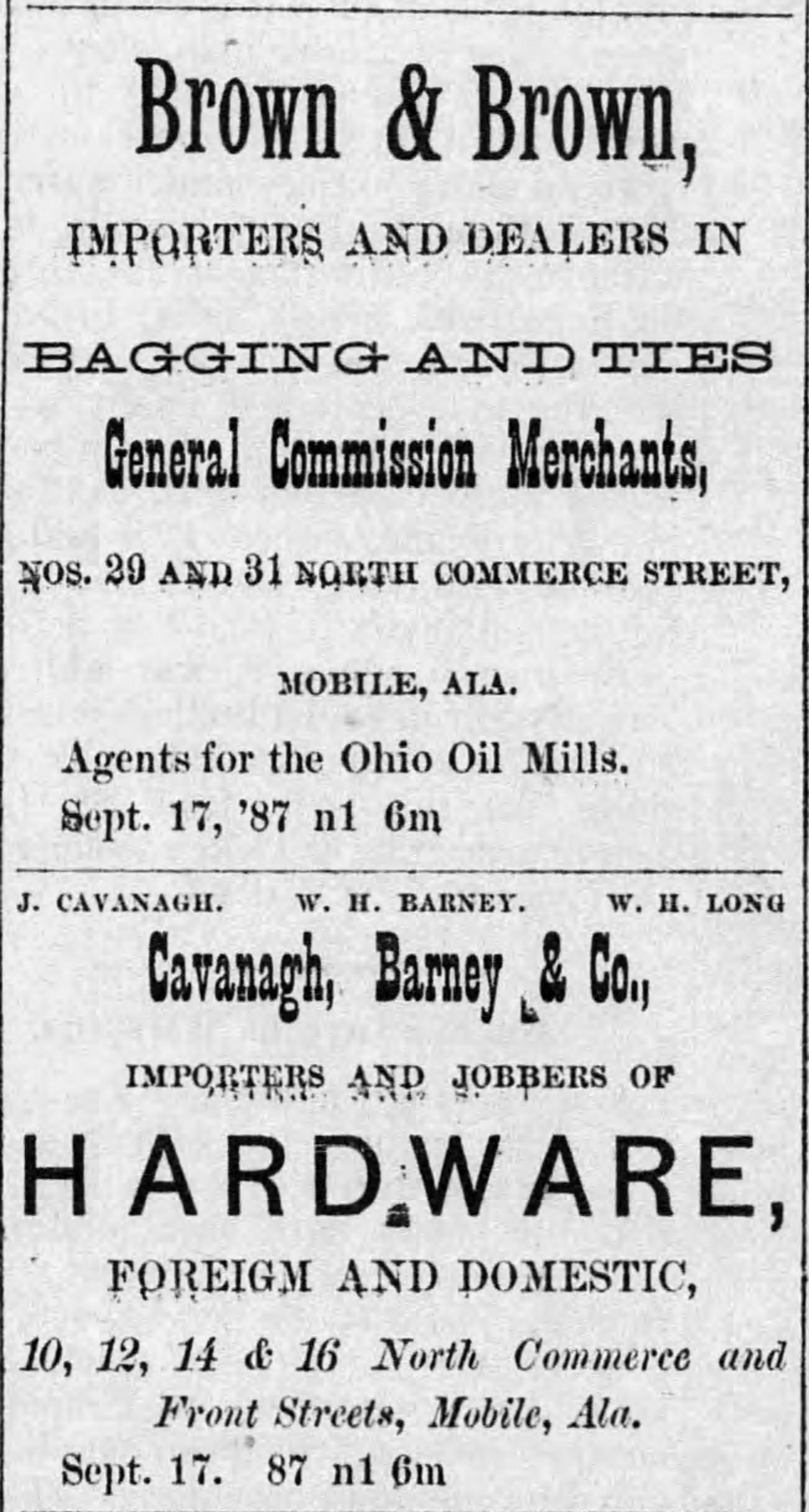 PATRON – Fire at a camp meeting and wheel runs over a man's head were stories in the news in Clarke County in 1887.