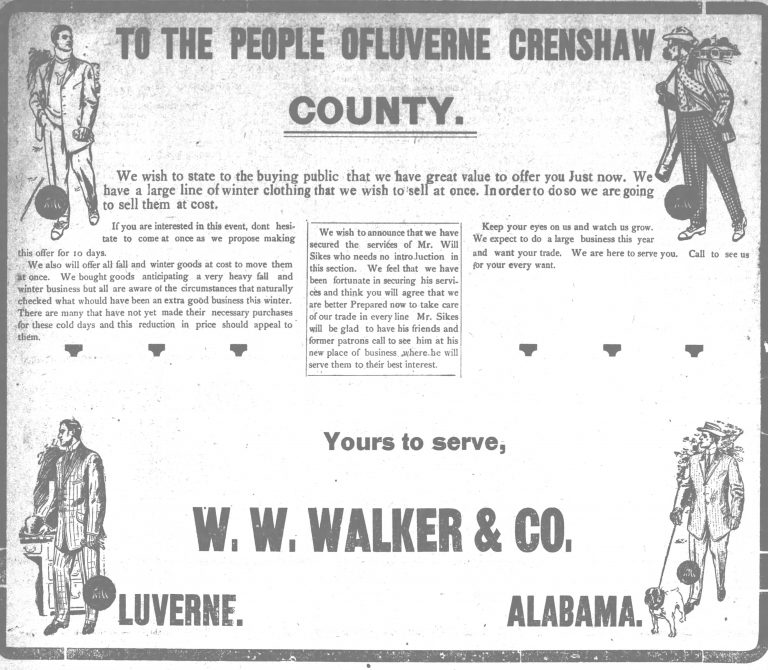 Patron Political Candidates Announcements & mortgage sale in 1908