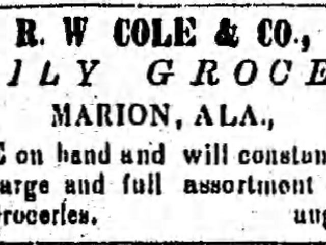 PATRON –  News about local people and new businesses in Marion, Perry Co., Ala. in 1865