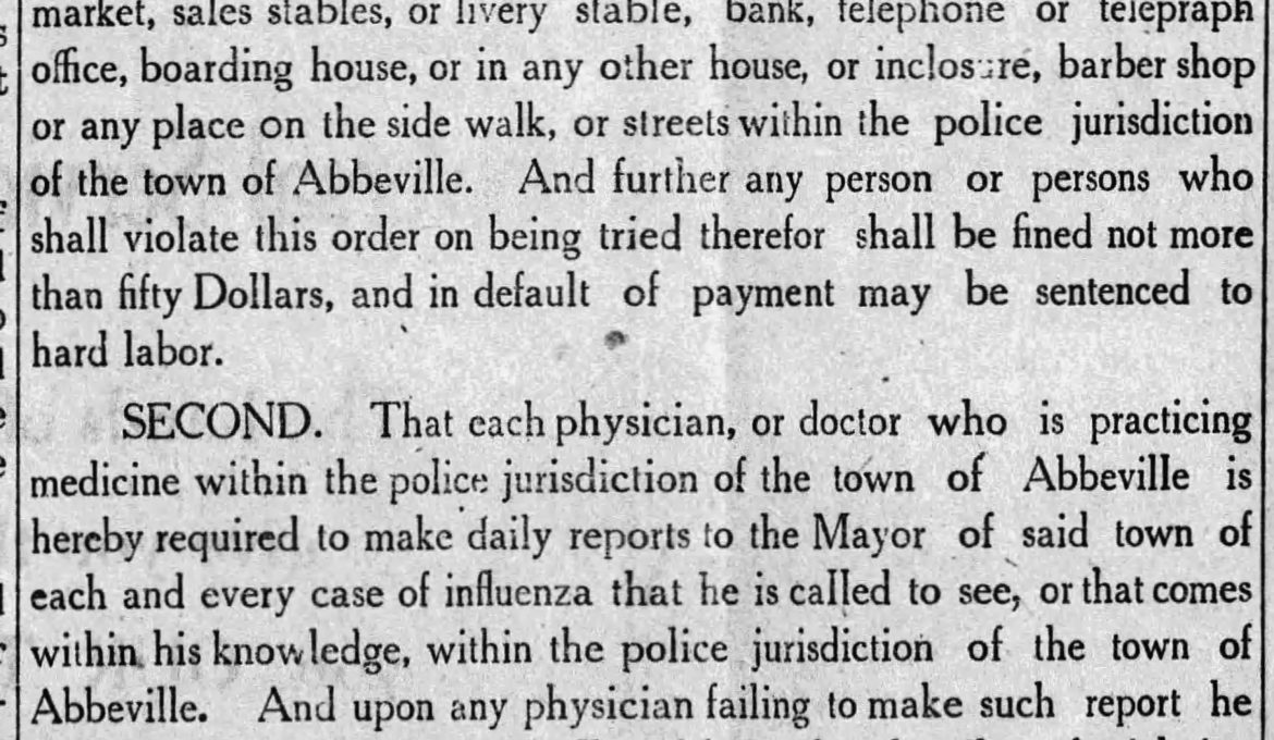 PATRON – In 1918, Surgeon General said the flu epidemic was over, while statistics reported an increased death rate