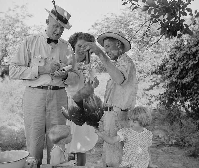 Photos of the Drigger family of Coffee County in August 1941