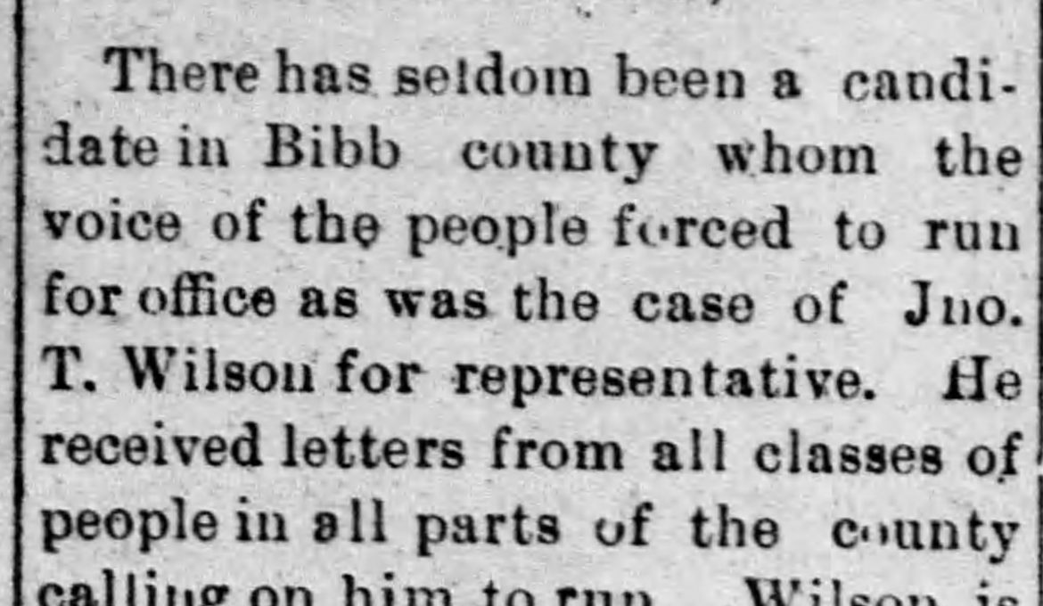 Local News and Names of Donors to the Methodist Parsonage in Centreville, Alabama April 1900