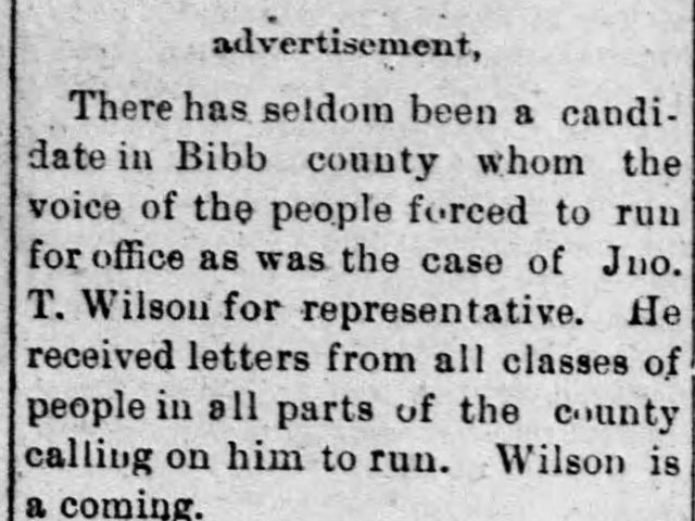 Local News and Names of Donors to the Methodist Parsonage in Centreville, Alabama April 1900