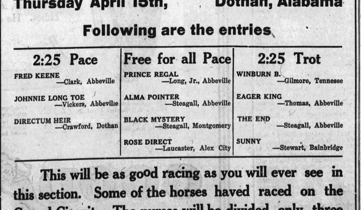 PATRON – Surnames – Simonton, Steagall, Brown, Smith, Espy, and many others visited during Easter of 1920 around Abbeville