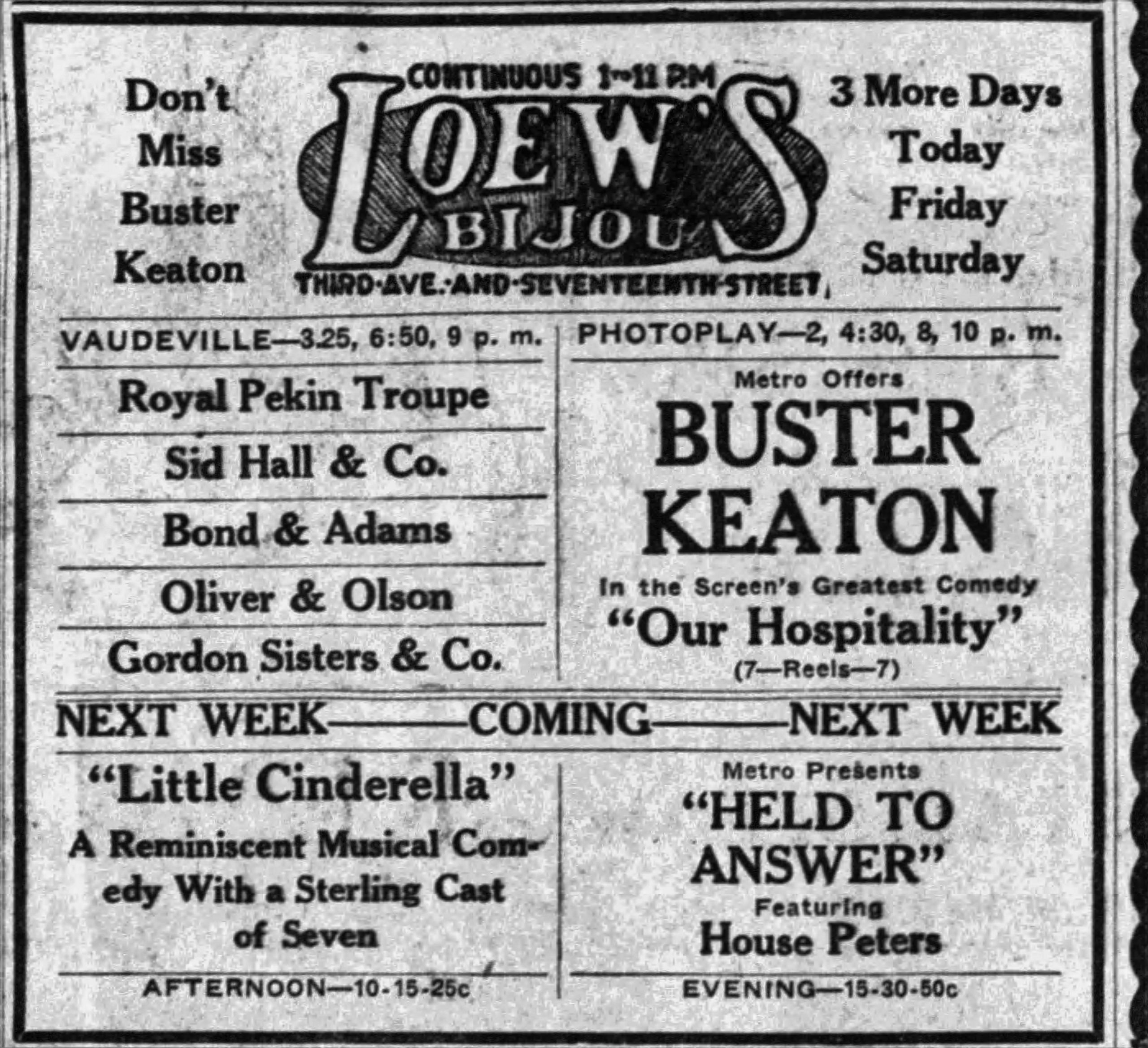 PATRON – Weddings, parties, and dances and town of Berry closing in 1923