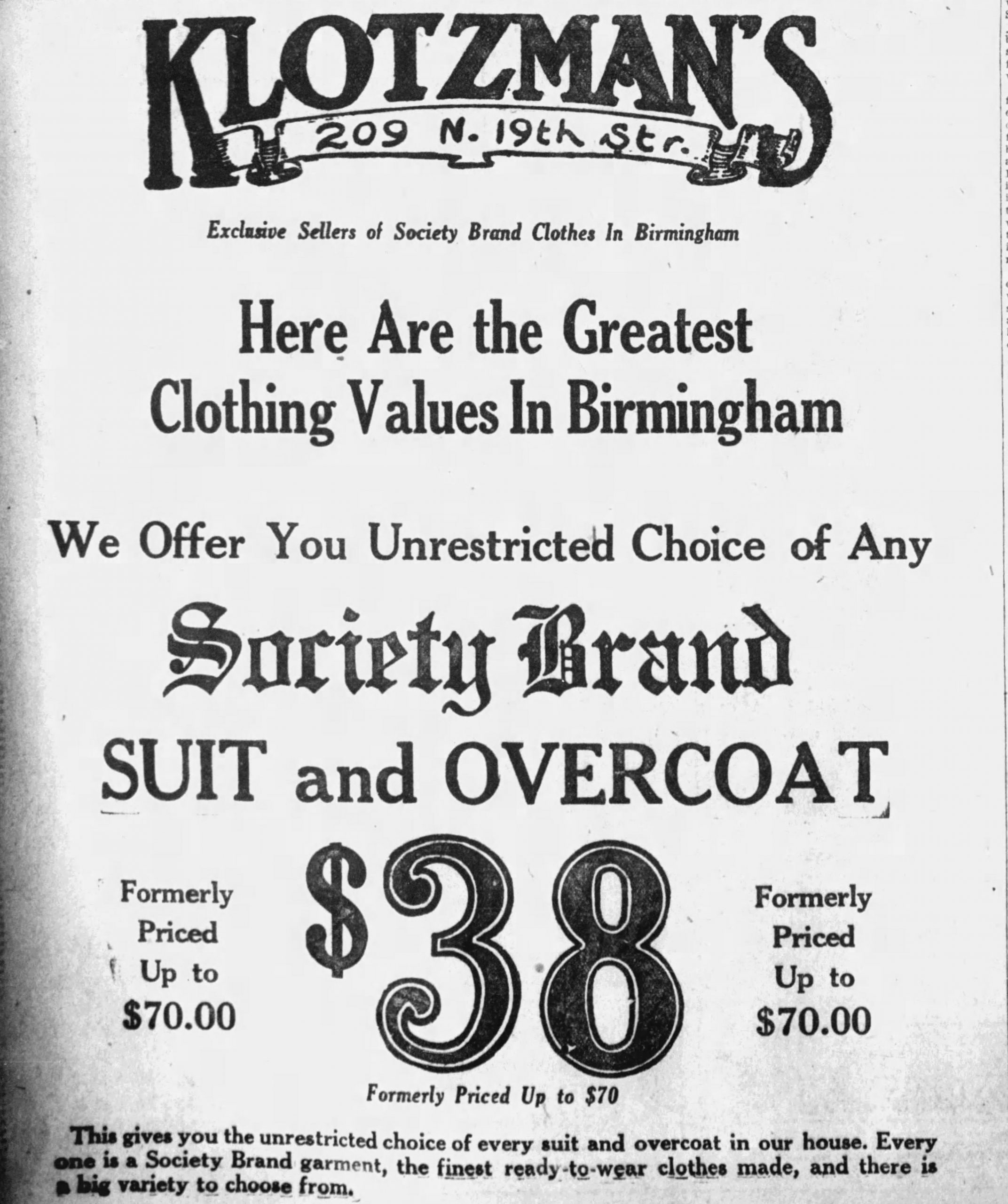 PATRON – Society news and deaths around Birmingham, Alabama December 1923