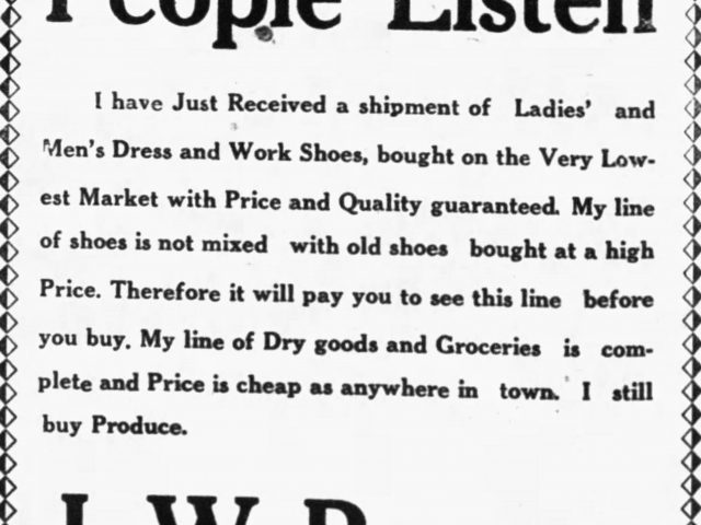 PATRON + MONDAY MUSINGS: From Editor B. W. Sims – The Ashland Progress 1921