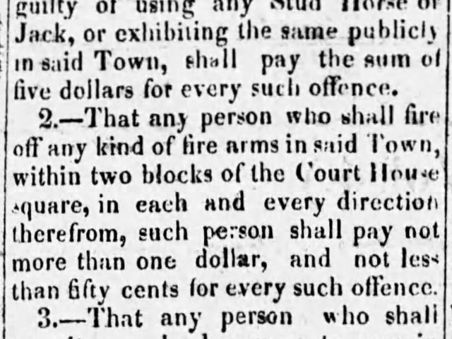 PATRON + 1858 News clipping of Code of Corporation of the Town of Moulton, Lawrence County, Alabama